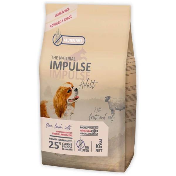The Natural Impulse Dog Adult Lamb 3 kg