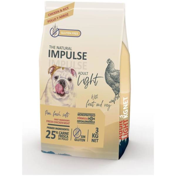 The Natural Impulse Dog Adult Light 3 kg