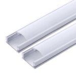 Perfil de Aluminio para LEDs Difusor Opal Tira 2M