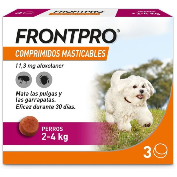 Frontpro Comprimido Masticable Antiparasitario 2/4
