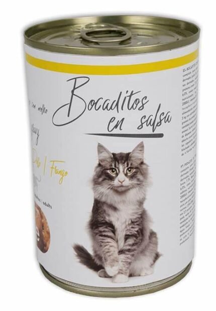 Bocaditos en salsa cat pollo 415gr