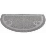 Alfombrilla anti-deslizante PVC gris 60 x 36cm