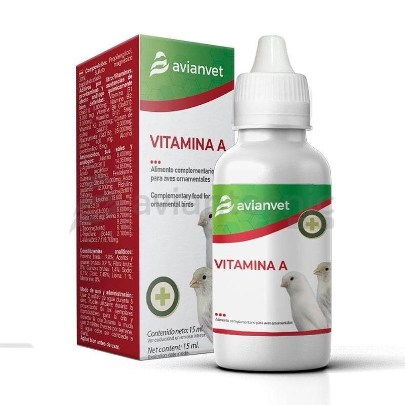 Vitamina-A-Avianvet-15ml-Liquida.jpg Vitamina A Avianvet 15ml (Líquida)