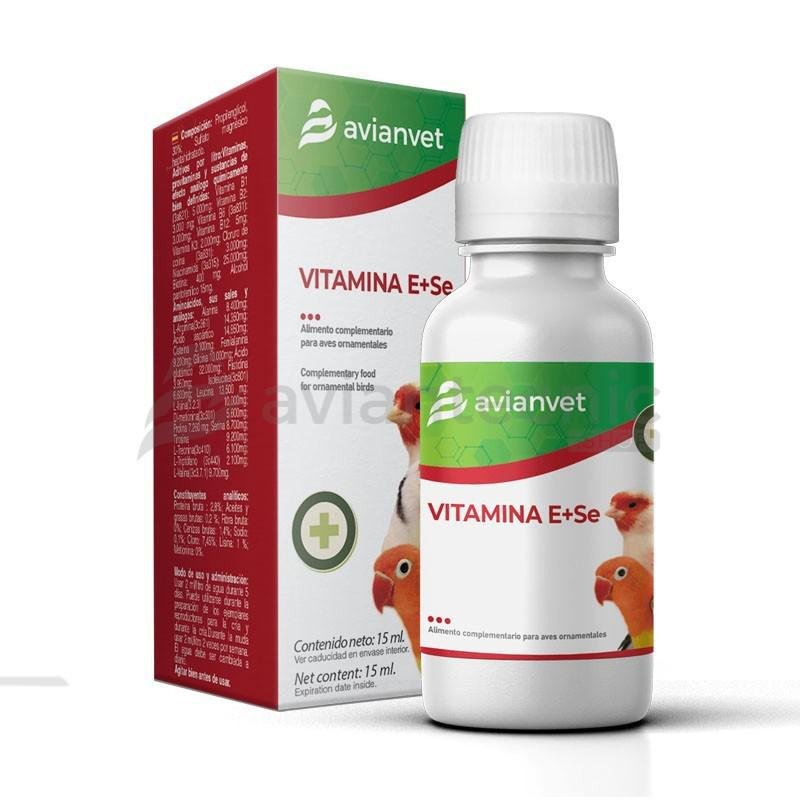 Vitamina-ESe-Avianvet-15ml.jpg Vitamina E+Se Avianvet 15ml