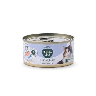 Natura-Diet-CAT-Adult-Pate-Fish-Rice-85G.jpg Natura Diet CAT Adult Paté Fish & Rice 85G